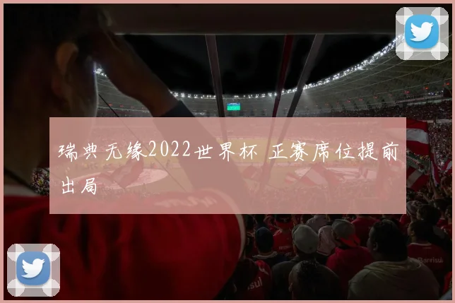 瑞典无缘2022世界杯 正赛席位提前出局